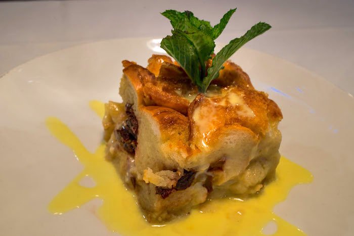 bread pudding from Hugos Oyster Bar