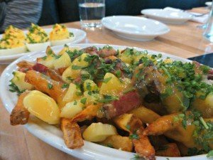 Poutine with pastrami at the General Muir Atlanta jewish deli