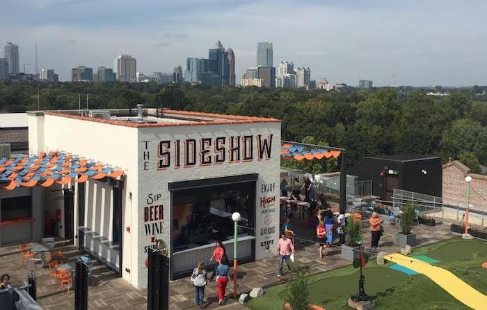Skyline Park atlanta rooftop games
