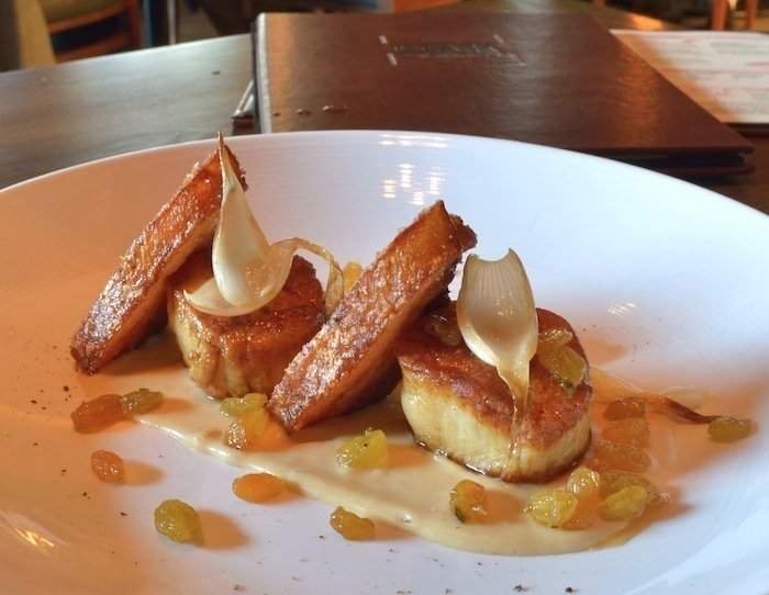 Oak Steakhouse Scallop and Pork Belly