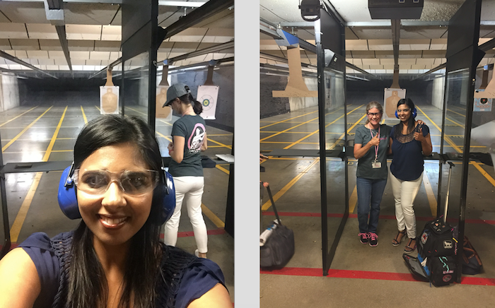 lady sharp shooters gun range
