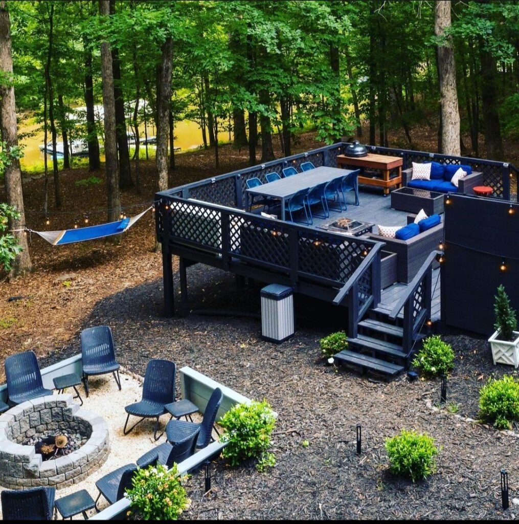 lake-lanier-cabin-rental-fire-pit