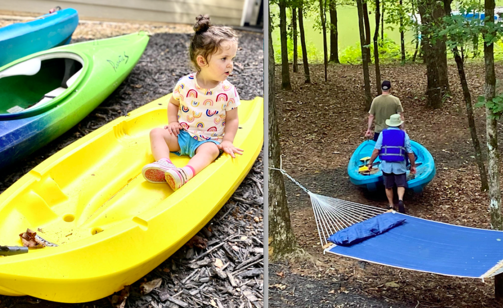 lake-lanier-cabin-rental-kayaks-roamilicious
